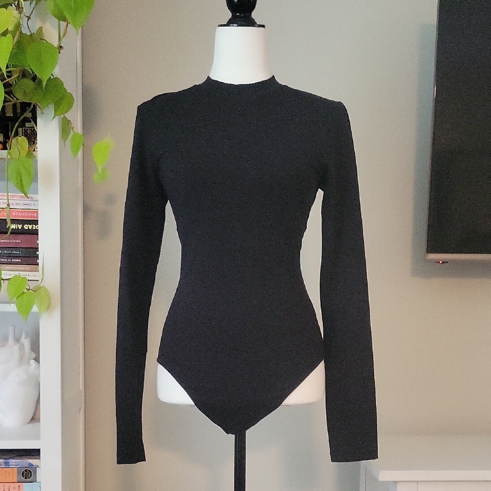 Talula Black Long Sleeve Bodysuit - Picture 1 of 3
